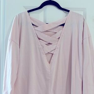 Women's Pink Long Sleeve Top